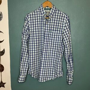 Abercrombie& Fitch Plaid Button down Blue S